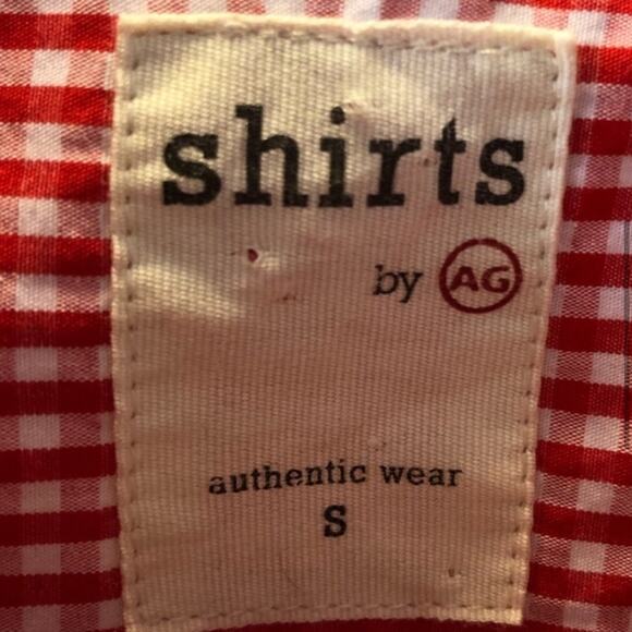 Adriana Goldschmeid Red Gingham Button Down - Picture 3 of 4